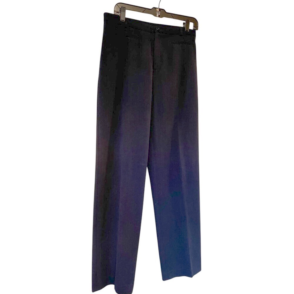 Rafaella Womens Navy Blue Straight Leg Dress Pants Size 10 Stretch Trousers
